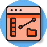 icon depicting remote processing